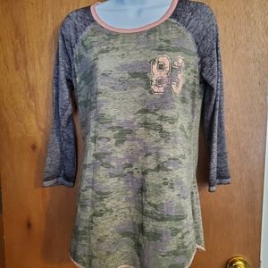 Maurices camo baseball tee